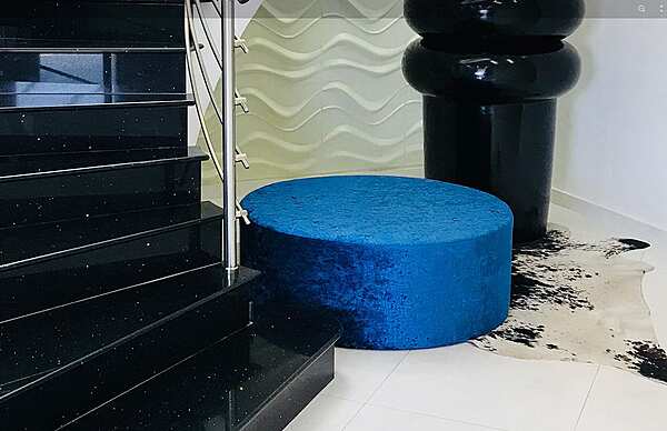 Upholstered Pouf Lulu ERBA ITALIA factory ERBA ITALIA from Italy. Foto №2