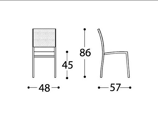 Batyline chair Victor VARASCHIN 2901T factory VARASCHIN from Italy. Foto №4