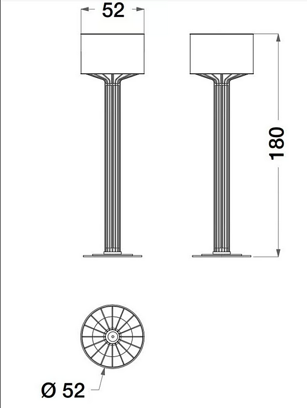 Metal Floor Lamp Dragonfly Design CPRN HOMOOD D685 factory CPRN HOMOOD from Italy. Foto №4