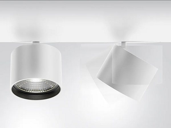 Adjustable Round Aluminium Spotlight Artemide Hoy Spot factory Artemide from Italy. Foto №1