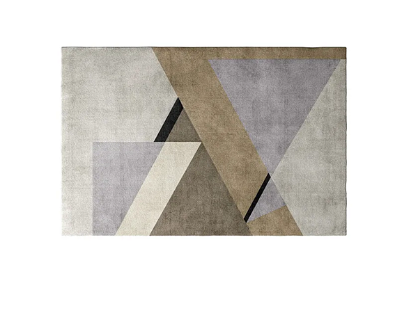 Rectangular geometric rug Jafari CPRN HOMOOD factory CPRN HOMOOD from Italy. Foto №1