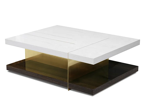 Rectangular wooden coffee table Lallan BRABBU factory BRABBU from Italy. Foto №1