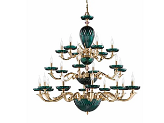 Crystal chandelier Euroluce Lampadari Diamond L12 6 6 factory EUROLUCE LAMPADARi from Italy