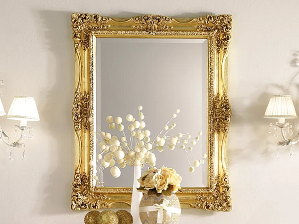 Rectangular Wall Mounted Mirror CASA +39 La Fenice 1210 factory CASA +39 from Italy. Foto №1