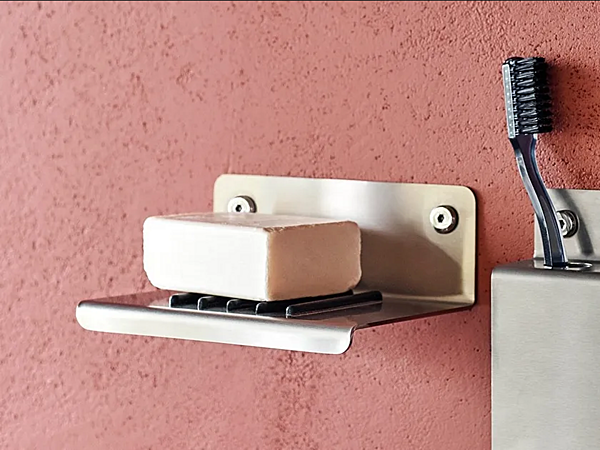 Wall Mounted Soap Dish in Stainless Steel AGAPE Mach 2 factory Agape from Italy. Foto №1