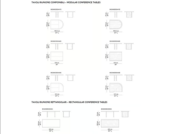 Modular Wooden Meeting Table Large i 4 Mariani factory i 4 Mariani from Italy. Foto №8