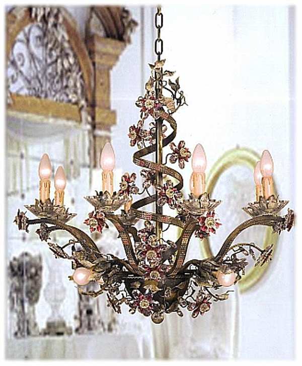 Chandelier MECHINI L280/12 factory MECHINI from Italy. Foto №1