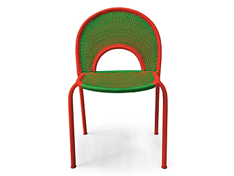Handwoven polyethylene chair Banjooli Moroso factory Moroso from Italy