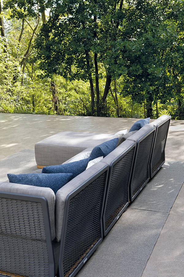 Modular 4-Seater Garden Sofa in Fabric Atmosphera Switch factory ATMOSPHERA from Italy. Foto №7