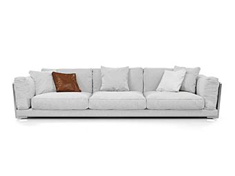 Four-Seater Fabric Sofa with Framed Backrest FORMITALIA FRAMED