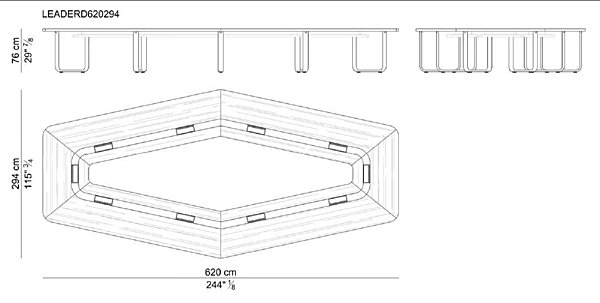Modular wooden meeting table with cable management i 4 Mariani factory i 4 Mariani from Italy. Foto №6