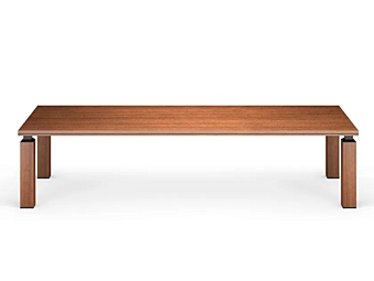 Rectangular wood veneer meeting table Ares i 4 Mariani