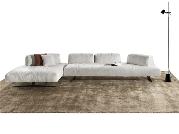 Fabric sofa with chaise longue Air Soft Free LAGO 1916 factory LAGO from Italy. Foto №4