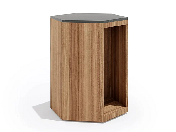 Teak Garden Side Table with Storage Atmosphera Zeta ZE.SR factory ATMOSPHERA from Italy. Foto №1