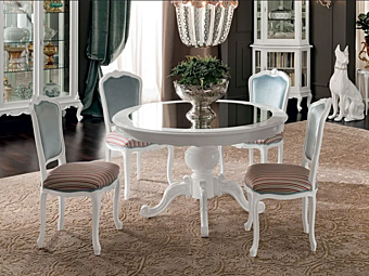 Round Solid Wood Living Room Table Modenese Luxury Interiors 12143 factory MODENESE GASTONE from Italy
