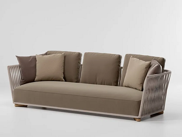 Three-Seater Fabric Garden Sofa Grand Bitta KETTAL KS7003200 factory KETTAL from Italy. Foto №1