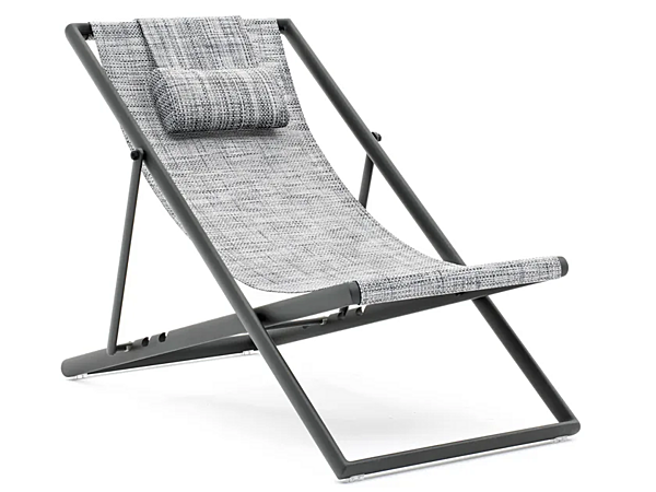 Folding Aluminium Deck Chair with Powder Coating VARASCHIN Clever 229SD5 factory VARASCHIN from Italy. Foto №1