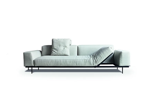 Sectional recliner sofa fabric or leather VIBIEFFE 535 Sit Up factory VIBIEFFE from Italy. Foto №2