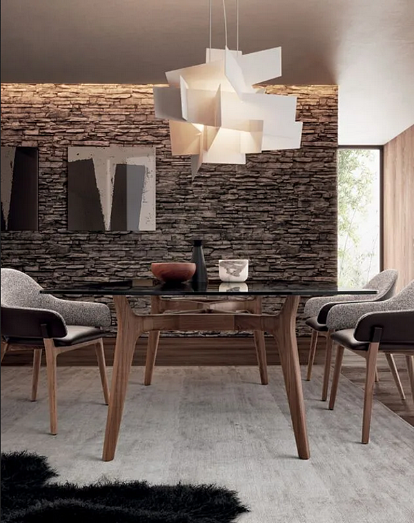 Rectangular Crystal Table i 4 Mariani York factory i 4 Mariani from Italy. Foto №4