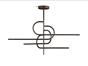 LED ceiling lamp in brass Key to Heaven by Gallotti&Radice LED ceiling lamp in brass Key to Heaven by Gallotti&Radice factory Gallotti & Radice from Italy
