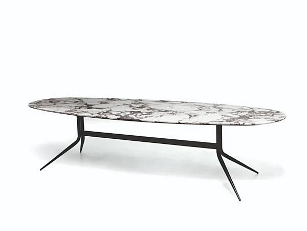 Dining table marble or MDF 1500 Swing VIBIEFFE factory VIBIEFFE from Italy. Foto №1