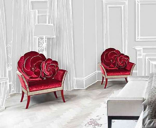 Armchair SICIS MY LITTLE ROSES factory SICIS from Italy. Foto №2