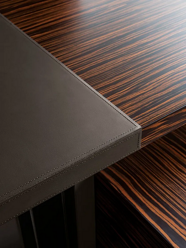 L-shaped wooden executive desk INCA I 4 Mariani factory i 4 Mariani from Italy. Foto №5
