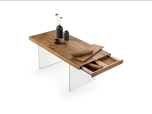 Rectangular wood and glass table LAGO Air 2180 2180 factory LAGO from Italy. Foto №3
