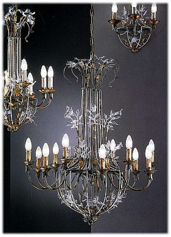 Chandelier MECHINI L195/12 factory MECHINI from Italy. Foto №1