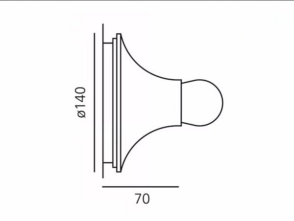 Polycarbonate wall and ceiling lamp Teti Artemide A048170, A048110, A048120, A048150 factory Artemide from Italy. Foto №2