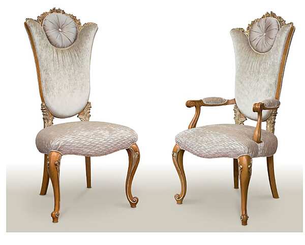 Upholstered Chair in Silk and Velvet FRATELLI RADICE 397 factory FRATELLI RADICE from Italy. Foto №3