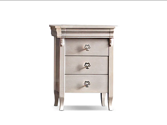 Wooden bedside table with drawers CORTEZARI Clara Wooden bedside table with drawers CORTEZARI Clara factory CORTE ZARI from Italy