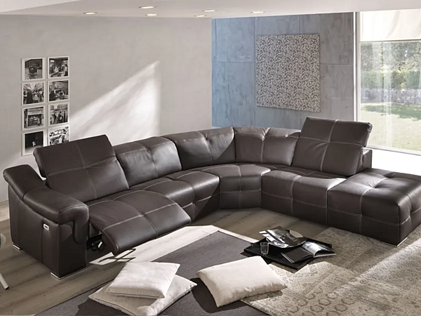 Relaxing sectional sofa Aiko Egoitaliano fabric upholstery factory Egoitaliano from Italy. Foto №2