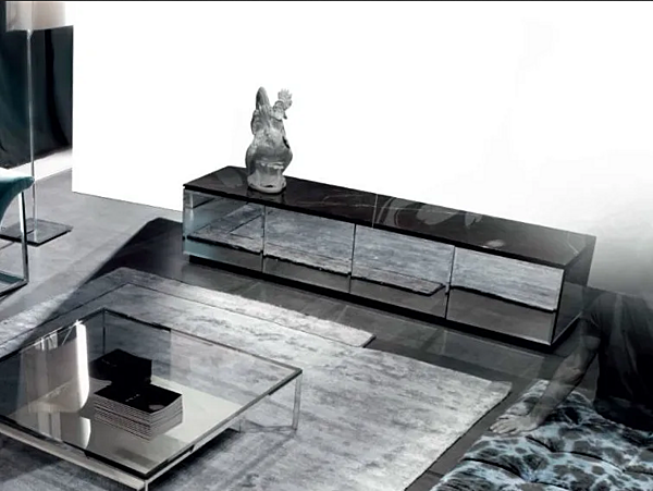 Sideboard with mirrored door Cieli Azzurri ERBA ITALIA factory ERBA ITALIA from Italy. Foto №2