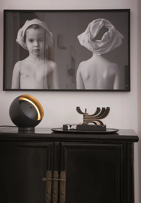 LED table lamp metal Oluce EVA 216 factory Oluce from Italy. Foto №2
