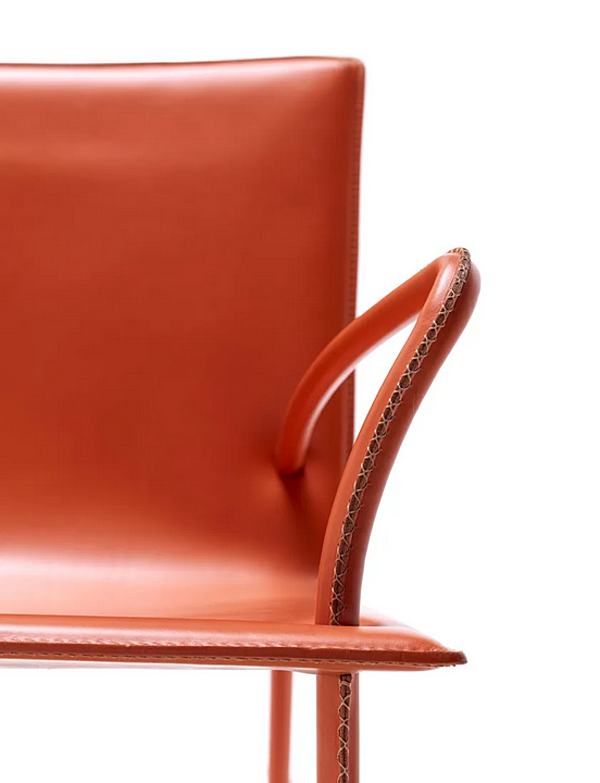 Tanned Leather Easy Chair with Armrests FASEM LYS W LYS W factory FASEM from Italy. Foto №3