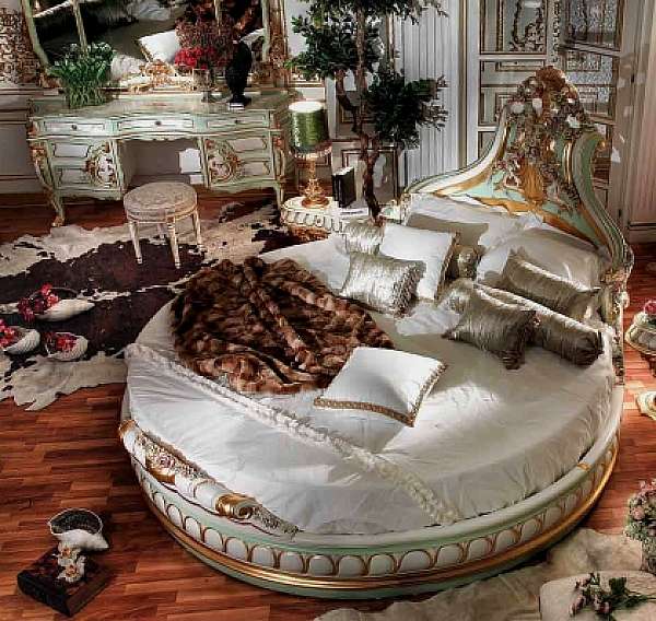 Bed ASNAGHI INTERIORS LC5701 factory ASNAGHI INTERIORS from Italy. Foto №1