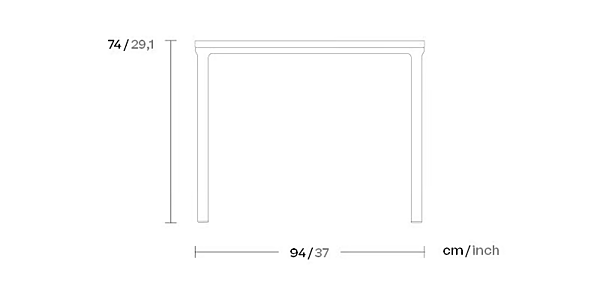 Square Stone Garden Table KETTAL Park Life factory KETTAL from Italy. Foto №8