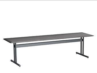 Ash and metal bench Graphic 955 O Potocco 955/O factory POTOCCO from Italy