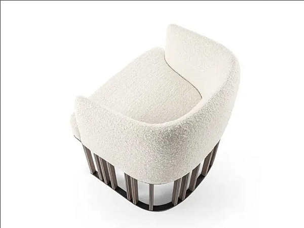 Fabric easy chair with removable cover GIORGETTI HERO factory GIORGETTI from Italy. Foto №7