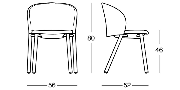 Leather chair with removable cover Daisy ZANOTTA factory ZANOTTA from Italy. Foto №4