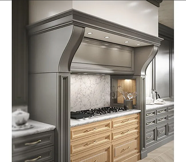 Custom Oak Kitchen Cabinet Old Line Deva factory Oldline from Italy. Foto №14