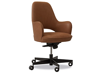 Office chair with castors upholstered in fabric Colette Baxter factory BAXTER from Italy