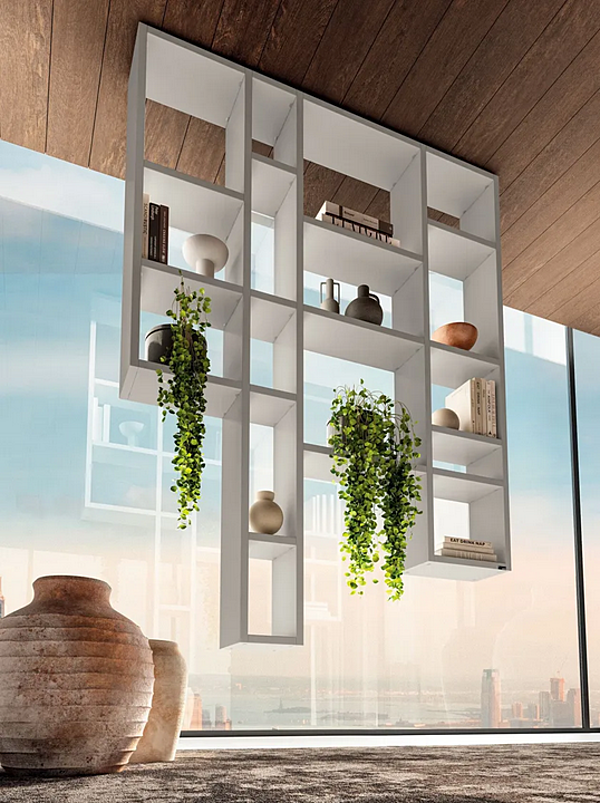 Floating wooden bookcase 30mm LAGO Weightless 2734 2734 factory LAGO from Italy. Foto №3
