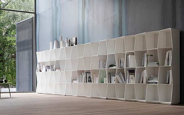 Bookcase ALIVAR Home Project WAVY C4 factory ALIVAR from Italy. Foto №2