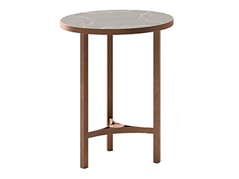 Marble and metal high side table Sesto Senso CPRN HOMOOD S578