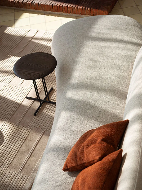 Modular fabric sofa with soft back Potocco Jade 953 D 953/D factory POTOCCO from Italy. Foto №8