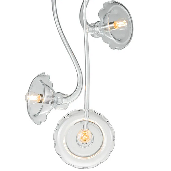 Blown Glass Pendant Lamp Ikebana 3 MULTIFORME SS3370-3 factory MULTIFORME from Italy. Foto №2