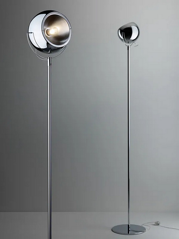 Adjustable Steel Floor Lamp Fabbian Beluga factory Fabbian from Italy. Foto №2