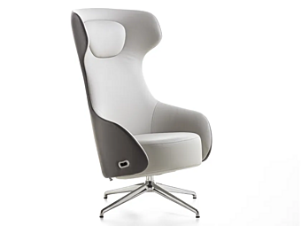 Relaxing leather armchair Billie ENRICO PELLIZZON Relaxing leather armchair Billie ENRICO PELLIZZON factory ENRICO PELLIZZONI from Italy